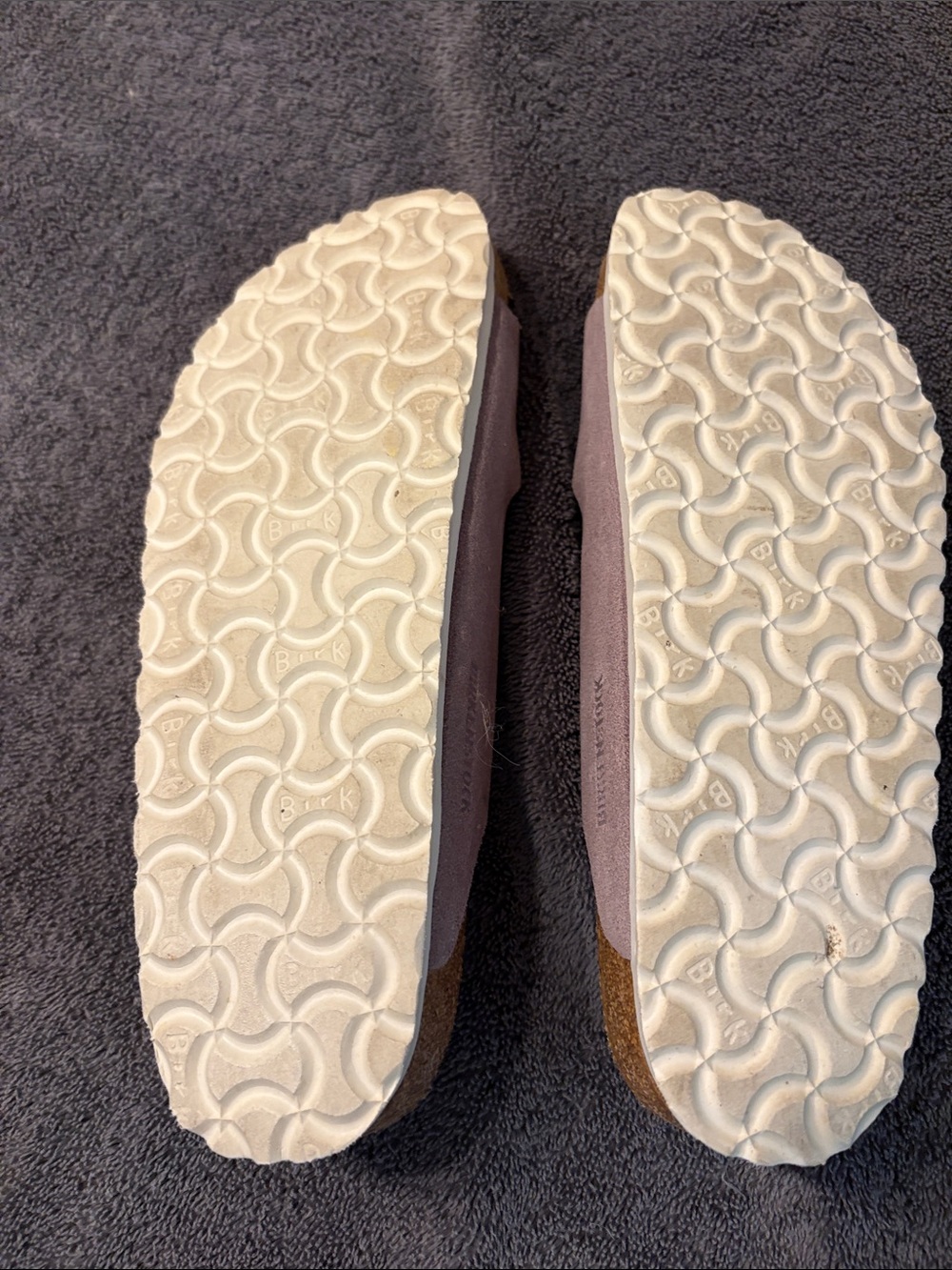 Birkenstock Arizona Suede Double Strap Sandals in Light Taupe - Picture 3 of 3